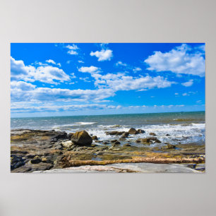 Madison strand, Connecticut Poster
