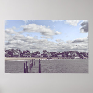 Madison strand, Connecticut Poster