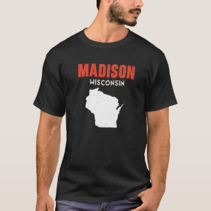 Madison USA State America Travel Montanan Helena T Shirt