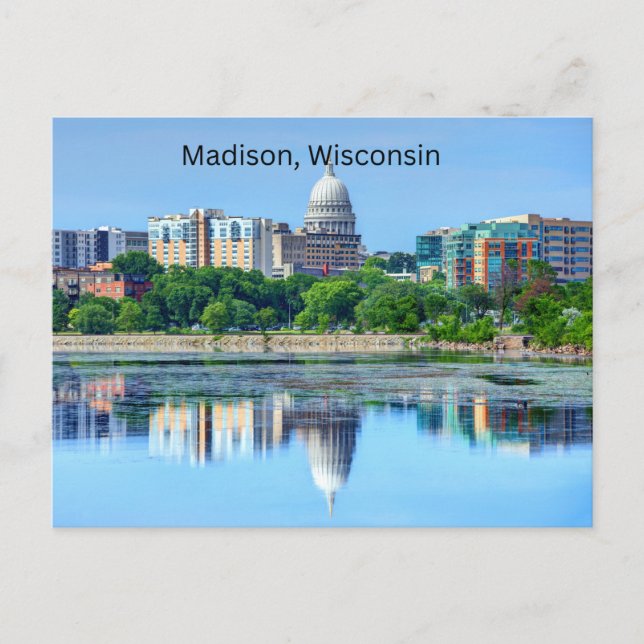 Madison, vykort för Wisconsin (Framsida)