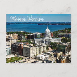 Madison, vykort för Wisconsin Huvudstad