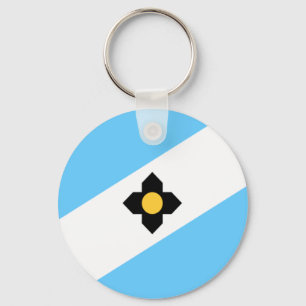 Madison (Wisconsin) City flagga Keychain Nyckelring