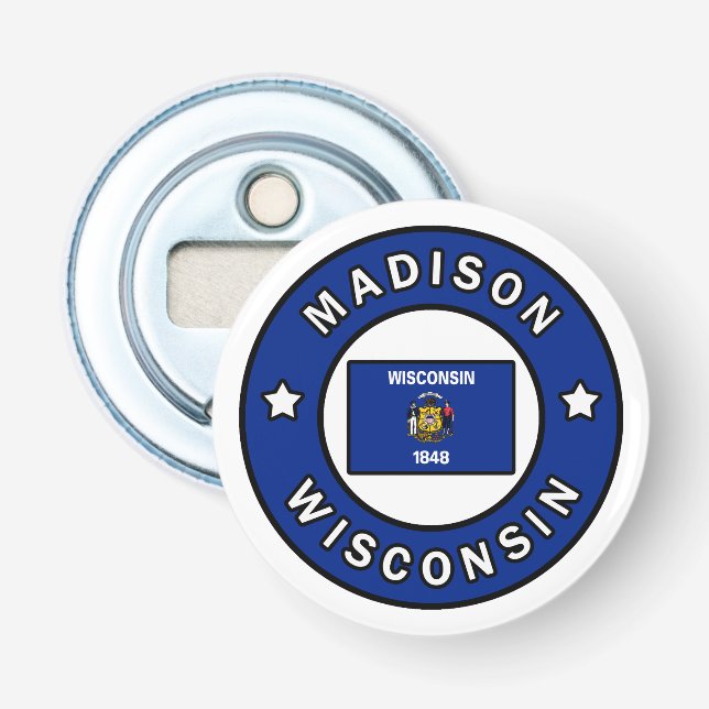 Madison Wisconsin Flasköppnare (Framsidan)