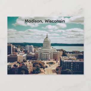 Madison, Wisconsin Huvudstad Vykort