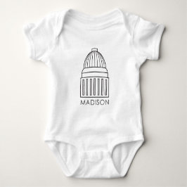 Madison Wisconsin huvudstadbyggnad T-shirt