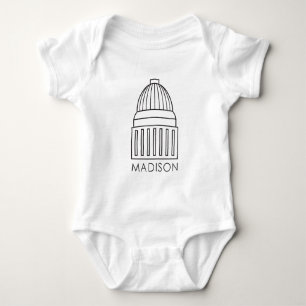 Madison Wisconsin huvudstadbyggnad Tee