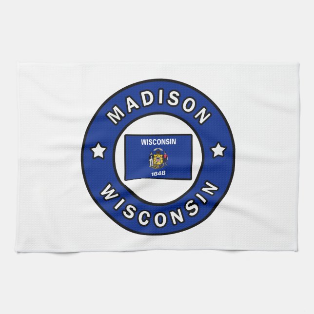 Madison Wisconsin Kökshandduk (Horisontell)
