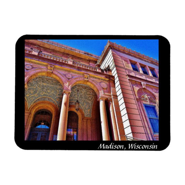 Madison, Wisconsin Magnet (Horisontell)