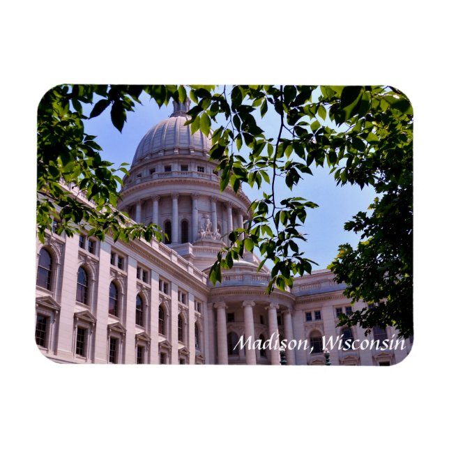 Madison, Wisconsin Magnet (Horisontell)