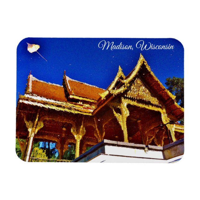 Madison, Wisconsin Magnet (Horisontell)