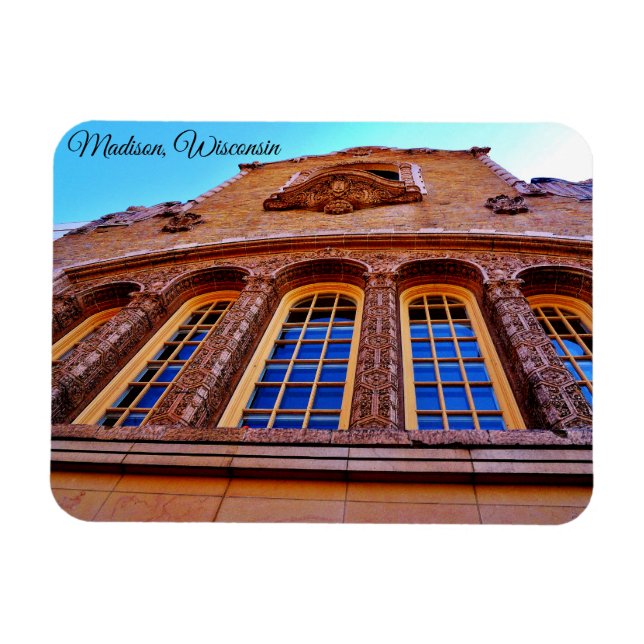 Madison, Wisconsin Magnet (Horisontell)