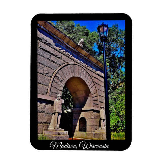 Madison, Wisconsin Magnet (Vertikal)