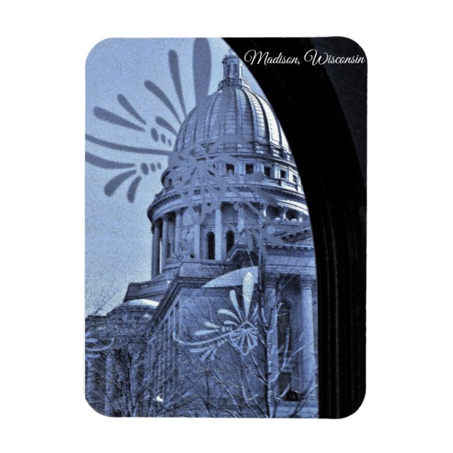 Madison, Wisconsin Magnet (Vertikal)