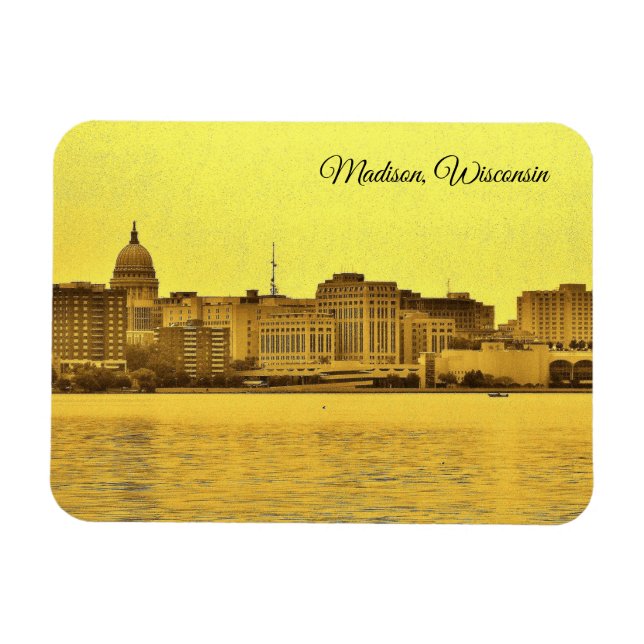 Madison, Wisconsin Magnet (Horisontell)