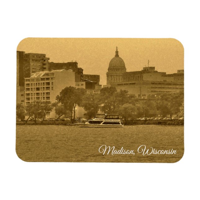 Madison, Wisconsin Magnet (Horisontell)