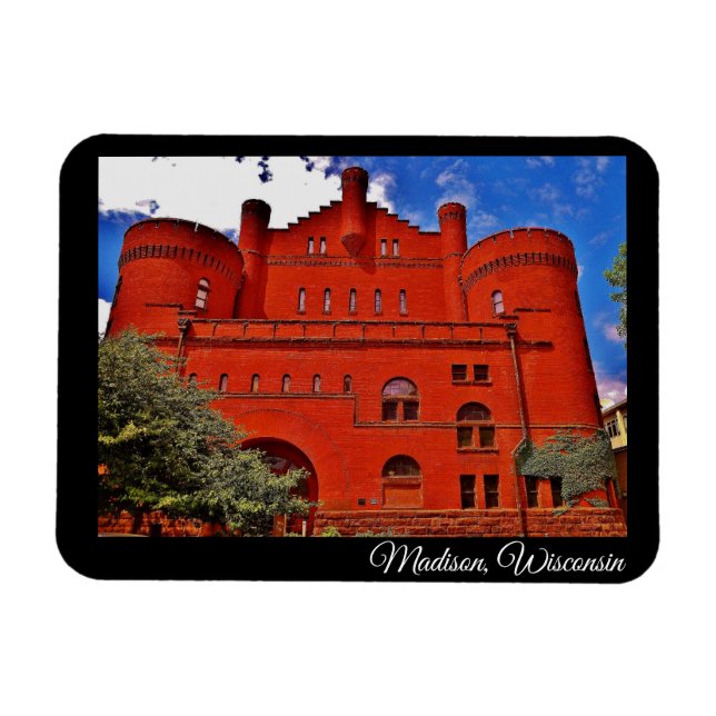 Madison, Wisconsin Magnet (Horisontell)