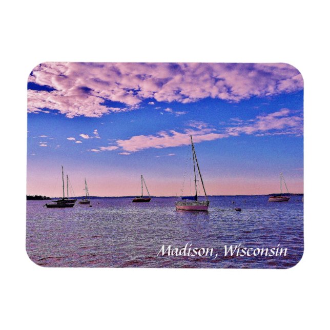 Madison, Wisconsin Magnet (Horisontell)