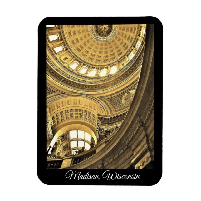 Madison, Wisconsin Magnet (Vertikal)