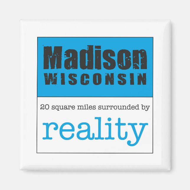 Madison Wisconsin Magnet (Framsidan)