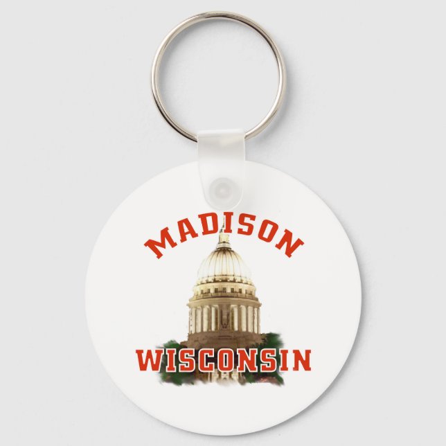 Madison,Wisconsin Nyckelring (Framsida)