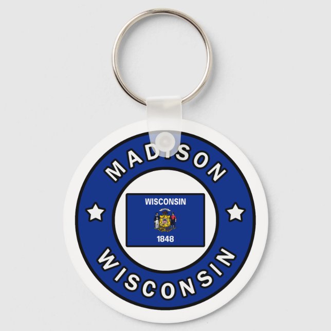 Madison Wisconsin Nyckelring (Framsida)