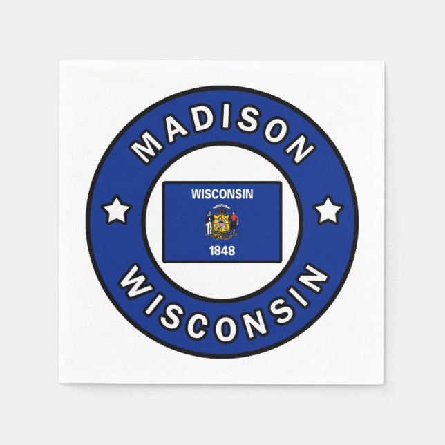 Madison Wisconsin Pappersservett (Framsidan)