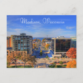 Madison Wisconsin Photograph Digital Art-vykort Vykort