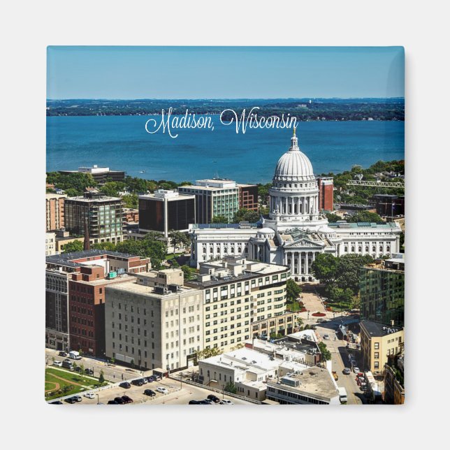 Madison, Wisconsin skyline Magnet (Framsidan)