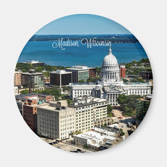 Madison, Wisconsin skyline Magnet (Framsidan)