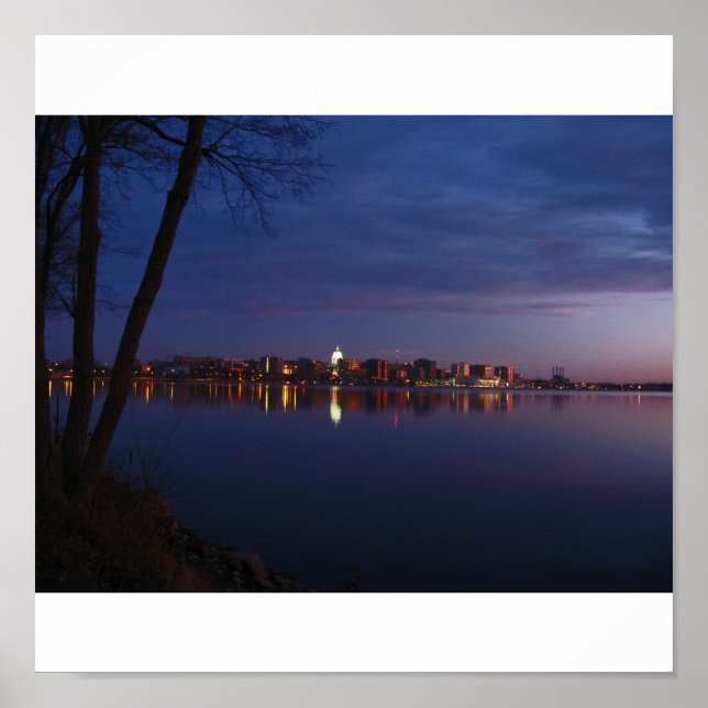 Madison, Wisconsin Skyline Poster (Framsidan)