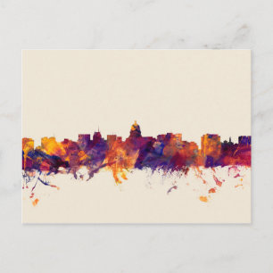 Madison Wisconsin Skyline Vykort