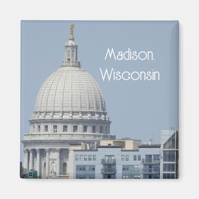 Madison, Wisconsin-staten Huvudstad Magnet (Framsidan)