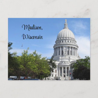 Madison, Wisconsin-staten Huvudstad Vykort
