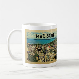 Madison Wisconsin Vintage resor Kaffemugg