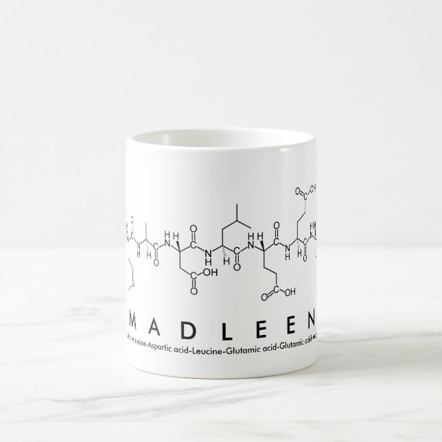 Madleen peptide namn mugg (Center)