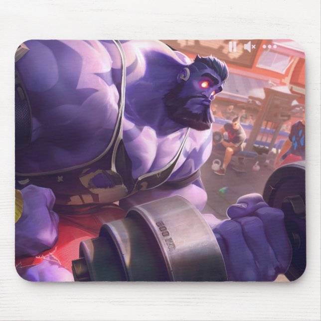 Madman Gaming Mousepad | Power Lifter Themed Art Musmatta (Framsidan)