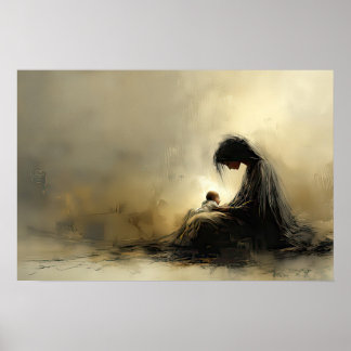 Madona och Child Poster