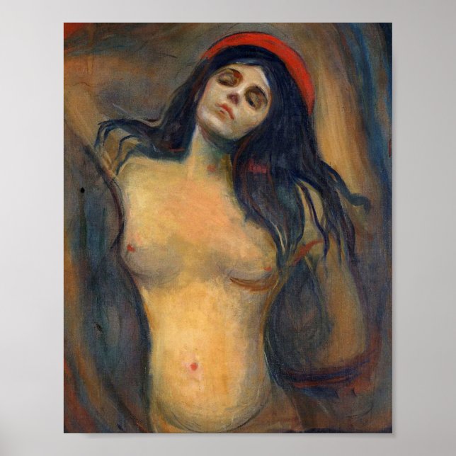 Madonna 1894 av Edvard Munch Poster (Framsidan)