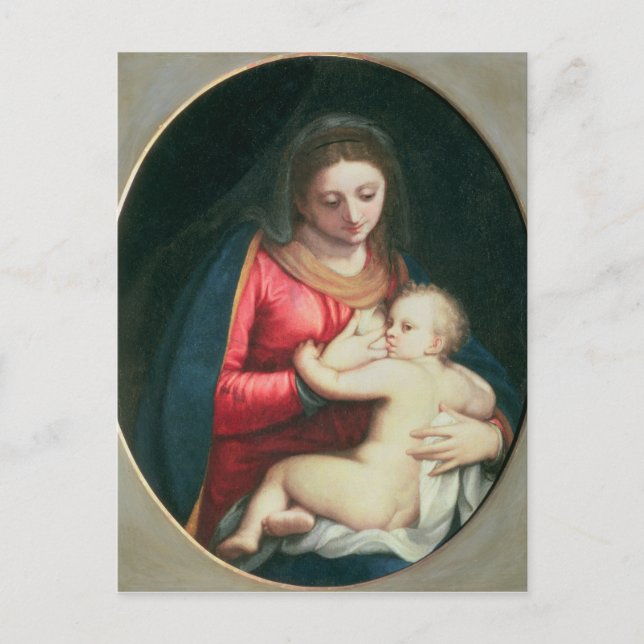Madonna and Child, 1598 Vykort (Framsida)