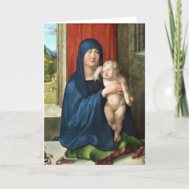 Madonna and Child - Albrecht Durer - c1496 Helgkort