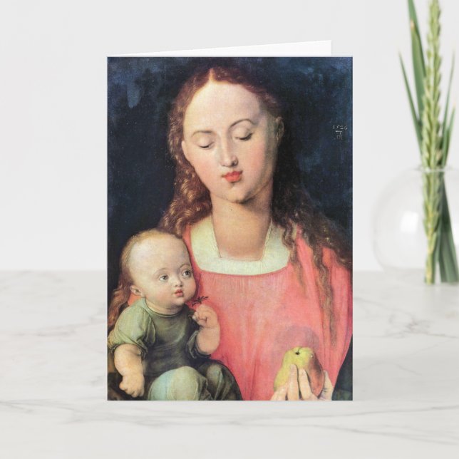 Madonna and Child - Albrecht Durer - c1526 Kort (Framsida)
