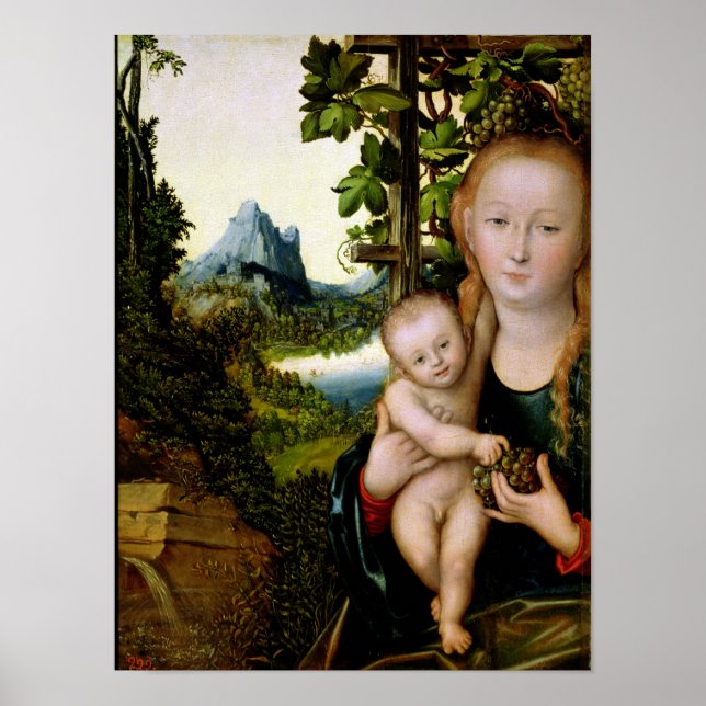 Madonna and Child, c.1525 Poster (Framsidan)