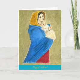 Madonna and child Christmas card Helgkort