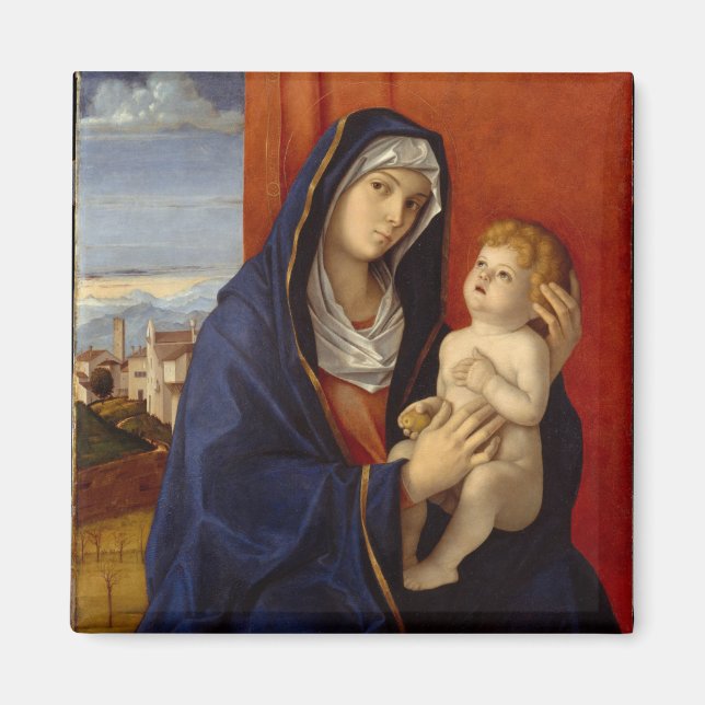 Madonna and Child, Circa 1485 Magnet (Framsidan)