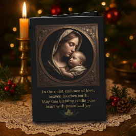 Madonna and Child Folded Greeting Card Kort