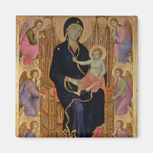 Madonna and Child (Rucellai Madonna) 1285 (tempera Magnet (Framsidan)