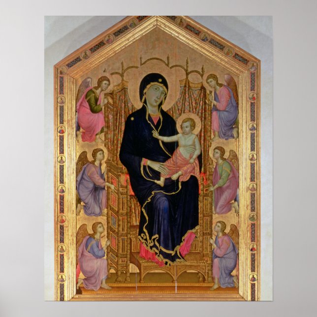 Madonna and Child (Rucellai Madonna) 1285 (tempera Poster (Framsidan)