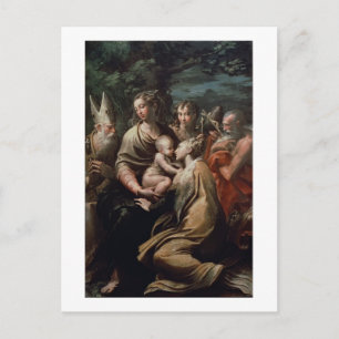 Madonna and Child with Saints, c.1529 (oil on pane Vykort