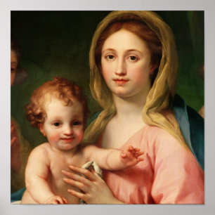 Madonna and Child with Two Angels, 1770-73 Poster