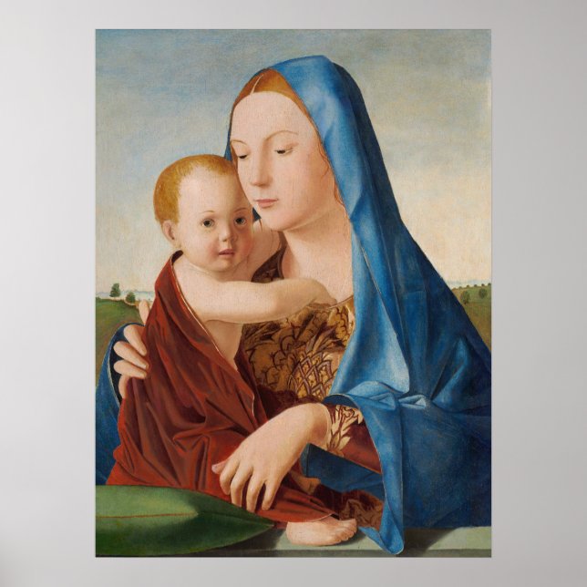 Madonna - Antonello da Messina Fina konstaffischer Poster (Framsidan)